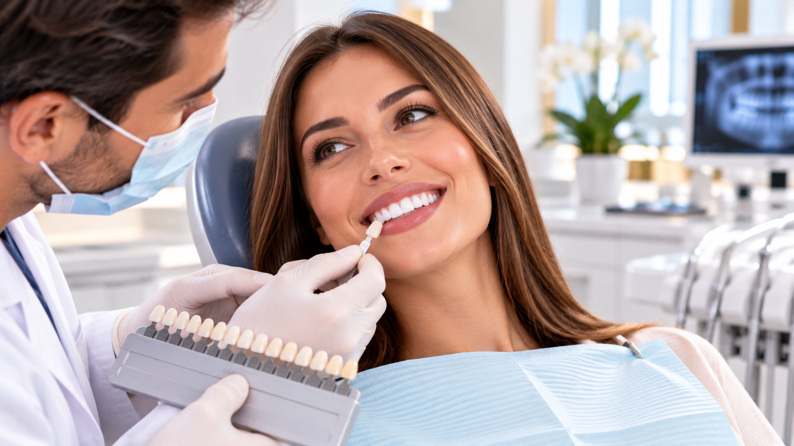 Selección del color de una corona dental