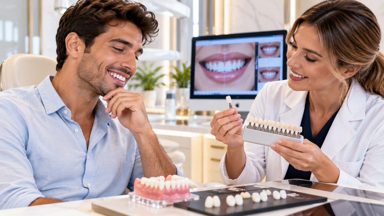 Selección del color dental para una sonrisa natural
